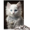 Puzzles pour Adultes 1000 pièces Chaton Blanc Moelleux Puzzles en Carton décor à la Maison 26x38 cm Puzzles pour Adulte