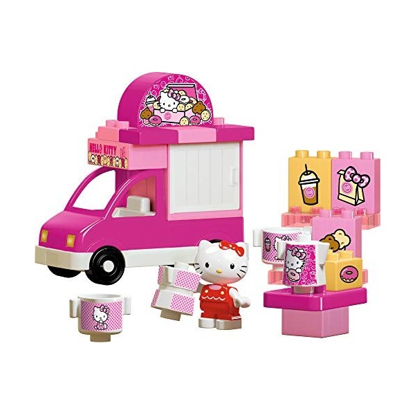 BIG- Bloxx Hello Kitty Eiswagen Bausteinset mit 26 Teilen INKL. 1 Spielfigur Peut être installé avec des pions Bien connus, p