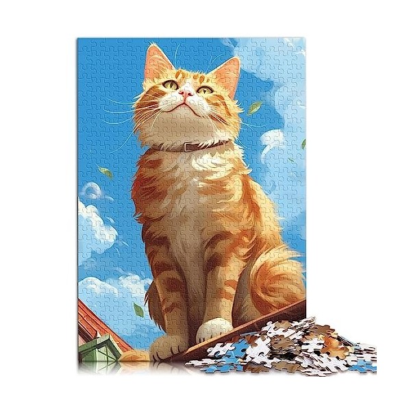 Puzzle Vache des Highlands au Charbon de Bois pour Adultes et enfantsPuzzle en Carton 1000 pièces Excellent Cadeau pour Adult