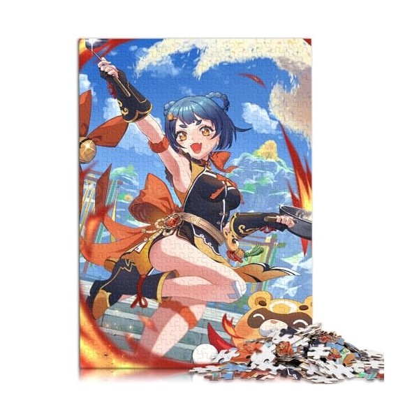 Puzzle 1000 pièces pour Adultes Genshin Impact Raiden Shogun Carton de qualité supérieure à emboîtement précis Excellent Cade