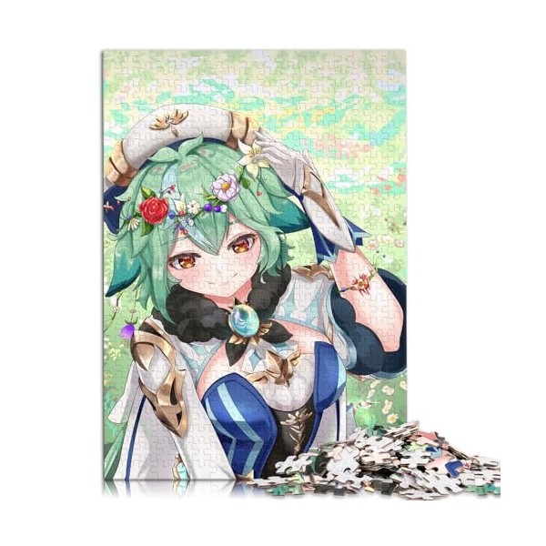 Puzzle 1000 pièces pour Adultes Genshin Impact Raiden Shogun Carton de qualité supérieure à emboîtement précis Excellent Cade