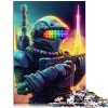 Puzzles colorés crâne de WU pour Adultes 1000 pièces Les Puzzles en Carton pour Adultes sont idéaux comme Cadeau pour Toute l