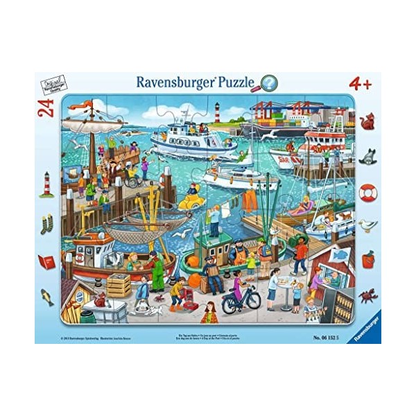 Ravensburger-Une journée au Port, 06152, Teal/Turquoise Vert