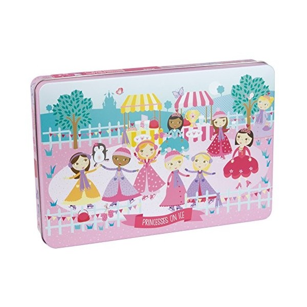 Apli Kids 16490 Boîte Puzzle Princesses sur glace, lot de 24 pièces