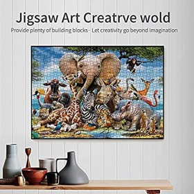 ulapithi Puzzles danimaux pour Adultes,1000 Puzzles PC pour Adultes | Puzzle drôle pour Adultes - Puzzles Uniques pour Adult