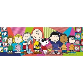 Clementoni- Peanuts Panorama Peanuts-1000 Pièces-Puzzle, Divertissement pour Adultes-Fabriqué en Italie, 39805