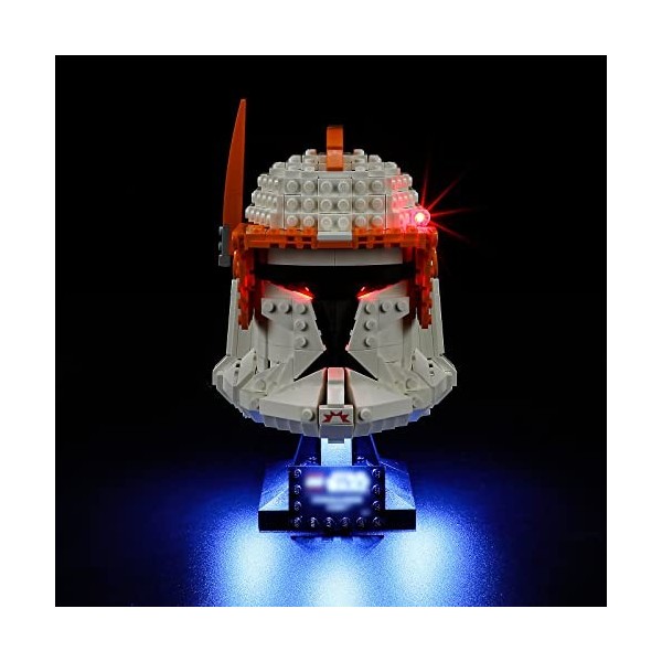 GEAMENT Jeu De Lumières Compatible avec Lego Le Casque du Commandant Clone Cody Clone Commander Cody Helmet - Kit Déclaira