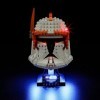 GEAMENT Jeu De Lumières Compatible avec Lego Le Casque du Commandant Clone Cody Clone Commander Cody Helmet - Kit Déclaira