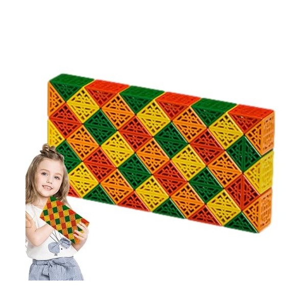 Puzzles Fidget Snake, Jouet Puzzle torsadé | Funny Ruler Twist Puzzle Jouet éducatif,Jeux Portables pour pour exercer la réfl