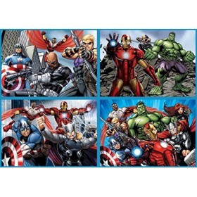 Educa - Avengers. 4 Puzzles Progressifs Enfant. 50/80/100/150 Pièces. Composé De Grandes Pièces Parfaitement Finies. +5 Ans 