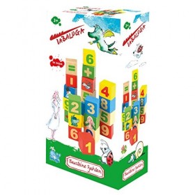 Beluga Spielwaren 61011 Tabaluga Jeu de Construction en Bois avec Chiffres