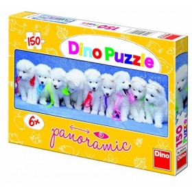 Dino Toys Dino Toys393158 Chiots avec Ruban panoramique Puzzle Maxi 150 pièces 
