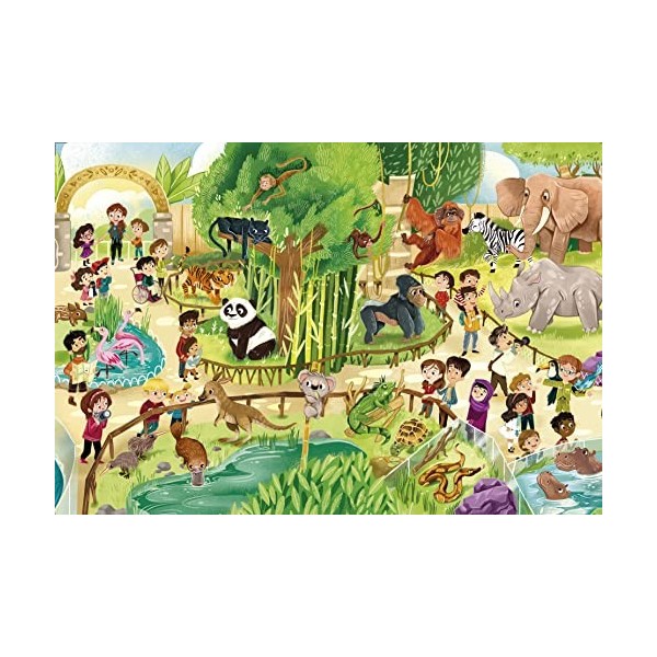 Clementoni- Supercolor Collection-Safari-24 Maxi pièces- 28505