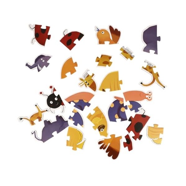 ERINGOGO 1 Boîte Puzzle De Dessin Animé Éducatif Jouets danimaux pour Tout-Petits Bébé Puzzle Énigmes Animal Jouets pour Tou