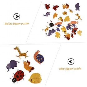 ERINGOGO 1 Boîte Puzzle De Dessin Animé Éducatif Jouets danimaux pour Tout-Petits Bébé Puzzle Énigmes Animal Jouets pour Tou