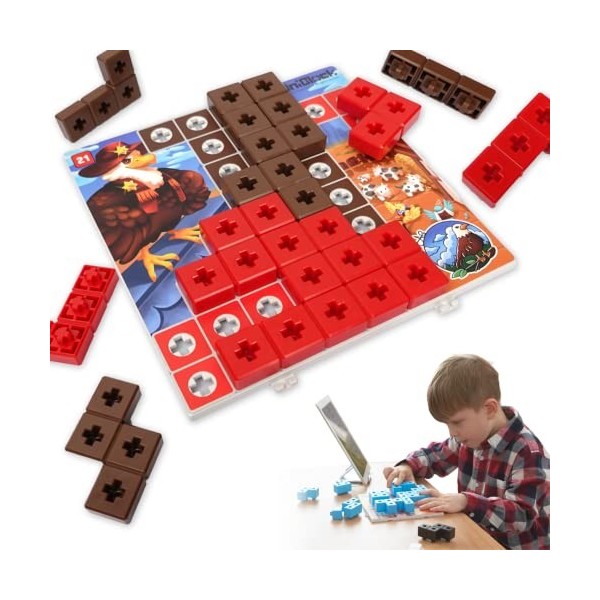 AniBlock Puzzle Challenger PreK – Jouets dapprentissage STEM, jeux de puzzle amusants, casse-tête pour enfants âgés de 4 ou 