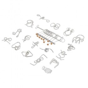 Ensemble de Puzzles en Fil Métallique pour Adultes et Enfants, Stimule la créativité, Exercice de Réflexion, Matériau de qual
