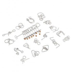 Ensemble de Puzzles en Fil Métallique pour Adultes et Enfants, Stimule la créativité, Exercice de Réflexion, Matériau de qual