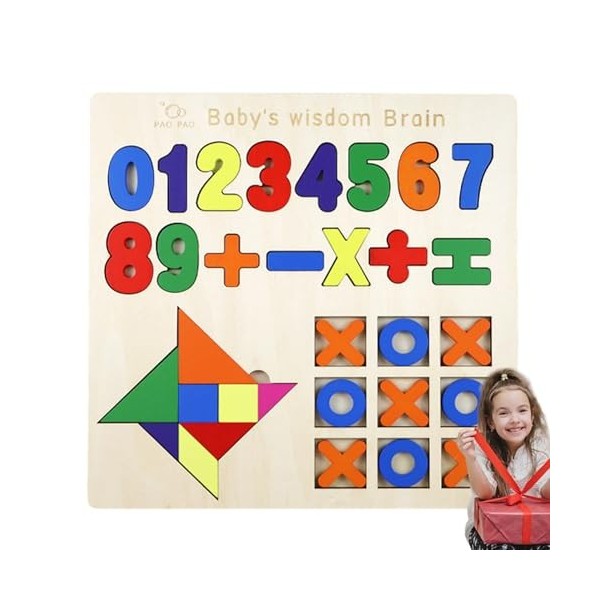 Lambo Puzzles de Chiffres et de Lettres - Puzzle de Lettres minuscules et Ensemble de Puzzle de Chiffres pour,Puzzle de Lettr