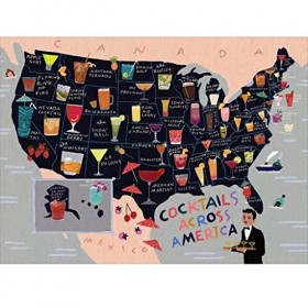 XeinGanpre - Puzzle 1000 Pièces Adultes, Puzzles Paysage Merveilles Carte pour Adultes et Adolescents Puzzles 1000 pièces pou