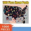 XeinGanpre - Puzzle 1000 Pièces Adultes, Puzzles Paysage Merveilles Carte pour Adultes et Adolescents Puzzles 1000 pièces pou