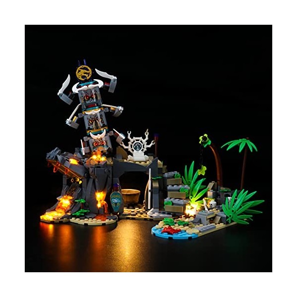 GEAMENT Jeu De Lumières Compatible avec Lego Le Village des Gardiens The KeepersVillage - Kit Déclairage LED pour Ninjago