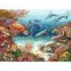 Ravensburger 13411-Animaux Marins au récif de Corail Weshalb Pourquoi Puzzle 150 pièces XXL + Poster de Connaissances pour En