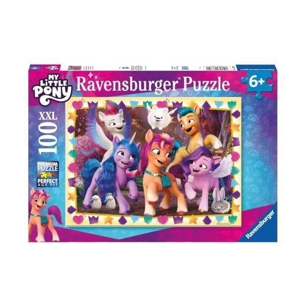 Ravensburger - Puzzle pour enfants - 100 pièces XXL - Aventures entre poneys ! / My Little Pony - Dès 6 ans - Puzzle de quali