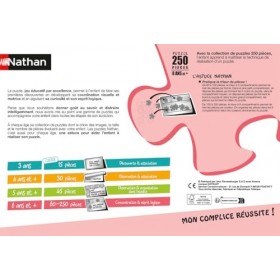 Nathan - Puzzle Enfant - 250 pièces - Adorables lionceaux - Filles ou garçons dès 8 ans - Puzzle de qualité supérieure - Cart