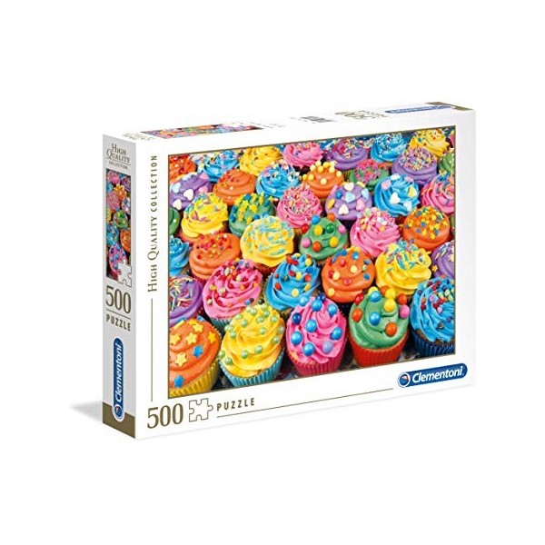 Clementoni - 35057 - Puzzle - Cupcakes Colorés - 500 Pièces