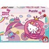 Schmidt Spiele- Hello Kitty, Paillettes, Princesse, Puzzle pour Enfants de 60 pièces, 56407, Coloré