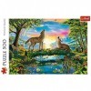 Brandsseller Puzzle Loups au coucher du soleil 500 pièces