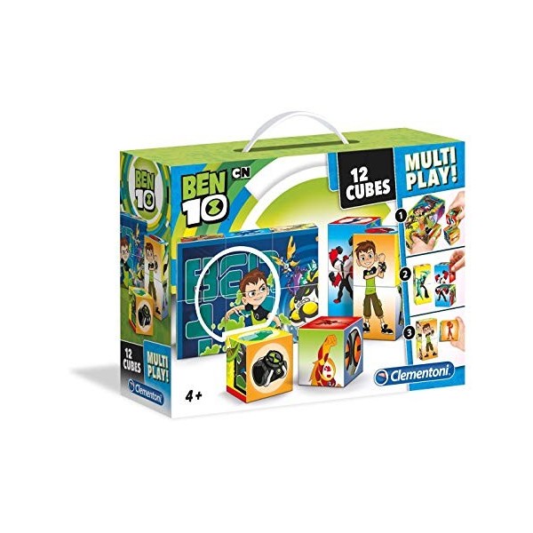 Clementoni - 41507 - Multiplay Cube Puzzle - Ben 10 - 12 Pièces