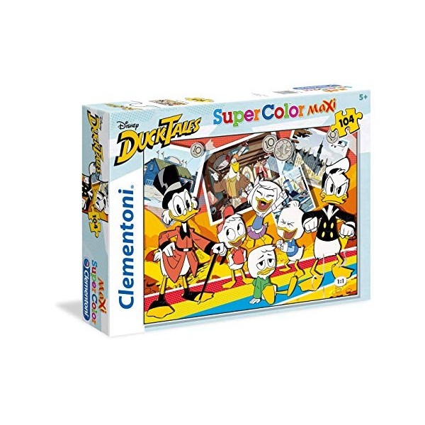 Clementoni - 23718 - Supercolor Puzzle - Duck Tales - 104 Pièces - Disney