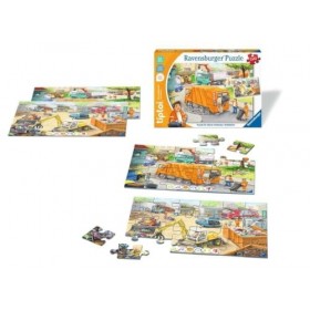 Ravensburger tiptoi 00138 Petits explorateurs : élimination des déchets, Puzzle Enfant à partir de 3 Ans, pour 1 Joueur, 0017