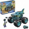 Mega Construx - Monster Truck Mega Wrex Hot Wheel - Coffret de Construction 187 Pièces - Carrosserie Dinosaure - Mini-Figurin