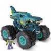 Mega Construx - Monster Truck Mega Wrex Hot Wheel - Coffret de Construction 187 Pièces - Carrosserie Dinosaure - Mini-Figurin