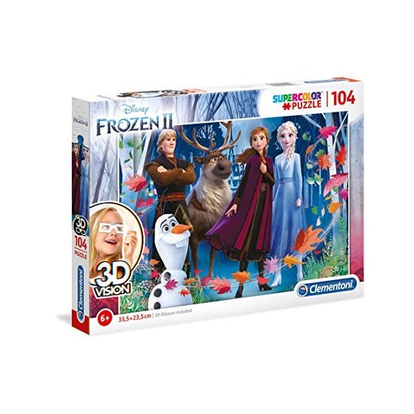 Clementoni- Disney Frozen Reine des Neiges 2, 20611, Multicolore