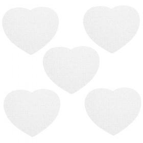 EXCEART 5 Ensembles Puzzle Vierge Bricolage Jouet De Sublimation De Puzzle Puzzles Blancs Plateau De Puzzle Pièces De Puzzle 