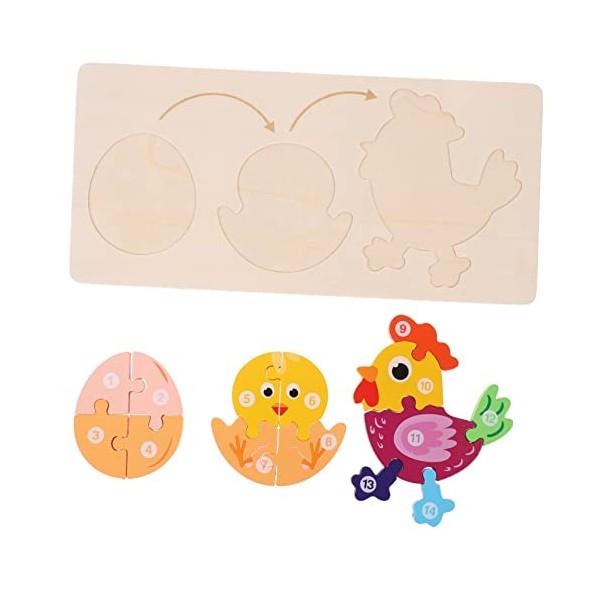 AOKWAWALIY 1 Ensemble Puzzle Enfant en Bas Âge Puzzle Jouets pour Tout-Petits Enfants Jouets Jouets dapprentissage Préscolai