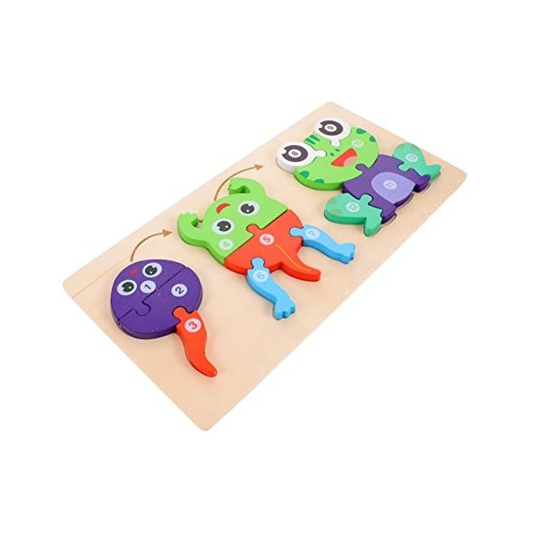 AOKWAWALIY 1 Ensemble Puzzle Enfant en Bas Âge Puzzle Jouets pour Tout-Petits Enfants Jouets Jouets dapprentissage Préscolai