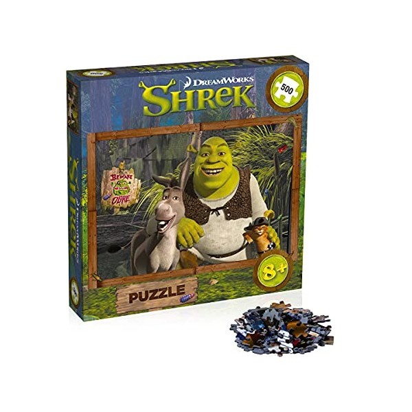 Winning Moves- Shrek Puzzle 500 pièces, WM01386-ML1-6, Multicolore