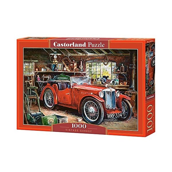 Castorland- Vintage Garage-1000 Pieces Puzzle, C-104574-2, coloré