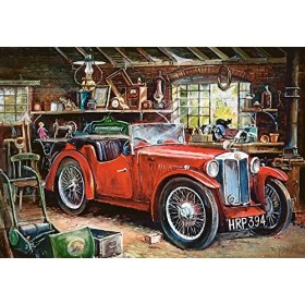 Castorland- Vintage Garage-1000 Pieces Puzzle, C-104574-2, coloré