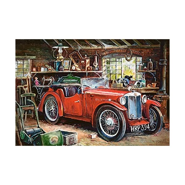 Castorland- Vintage Garage-1000 Pieces Puzzle, C-104574-2, coloré