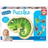 Educa - Baby Puzzles Animaux Tropicaux. 5 Puzzles Progressifs pour Bébés de 3 à 5 pièces. +24 Mois. Ref. 18587