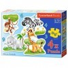 Castorland - B-005017 - Puzzle - Classique - Animaux dAfrique - 4 Pièces