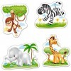 Castorland - B-005017 - Puzzle - Classique - Animaux dAfrique - 4 Pièces