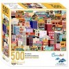 Brain Tree - Crowded 500 Piece Puzzles for Adults: With Droplet Technology for Anti Glare & Soft Touch
