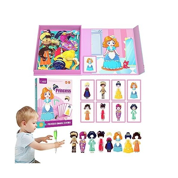 Copangle Puzzles magnétiques pour,Puzzles pour,Jouet de Puzzle magnétique pour Filles - Jouet de Puzzle créatif, Jouet de Puz